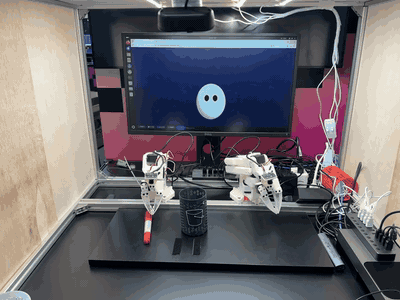 AWS Summitのしまってブースで動くロボットアーム